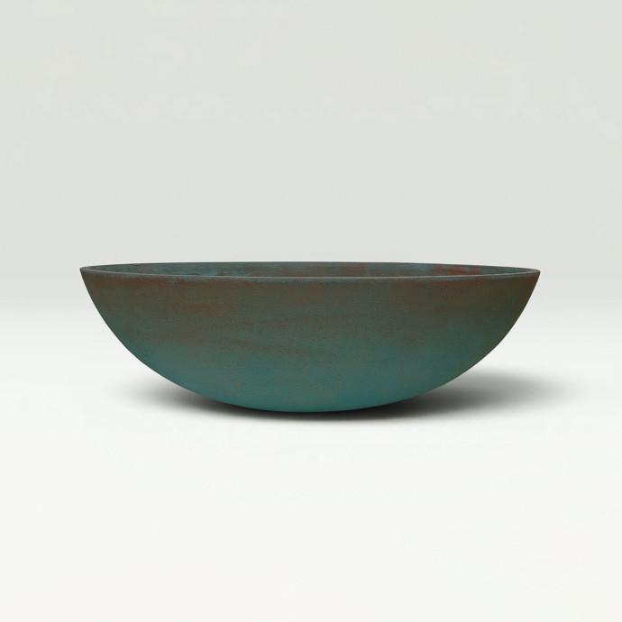 Click to enlarge Small Bowl Verdigris 1